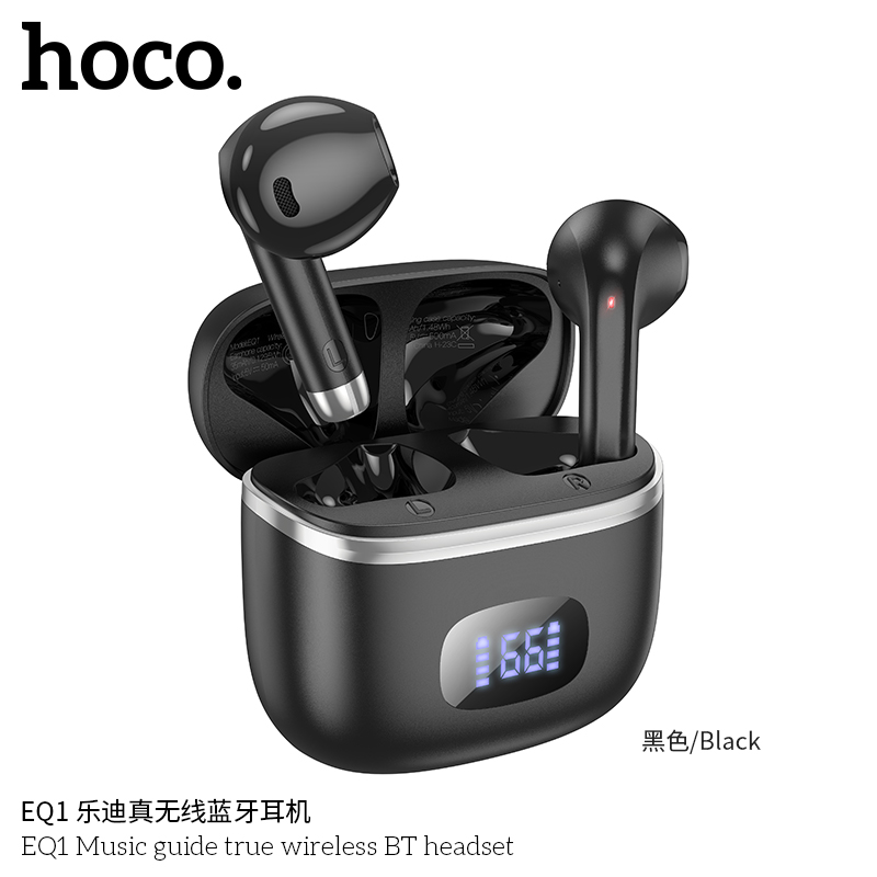 Hoco EQ1 Music guide true wireless BT headset - Black